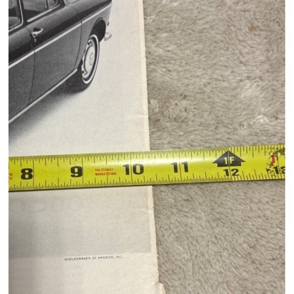 Volkswagen Fastback Print Ad Vintage 1960s  All the Beauty of the Ugly One - Picture 9 of 10